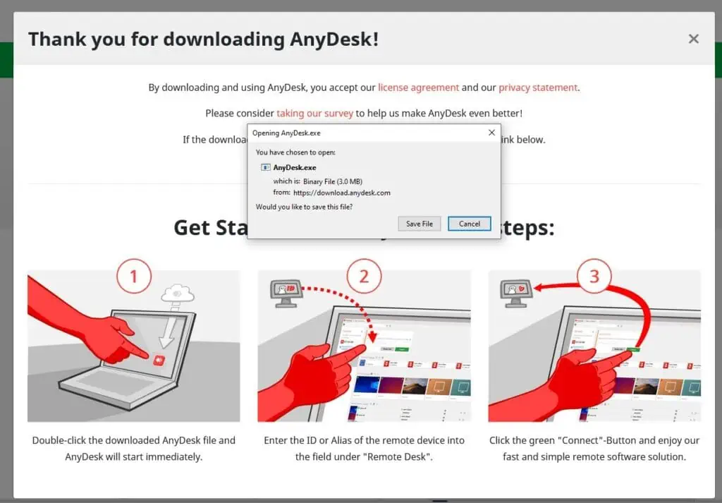 How To Download And Install Anydesk For Windows Knowledge Base Olive And Lake 6007