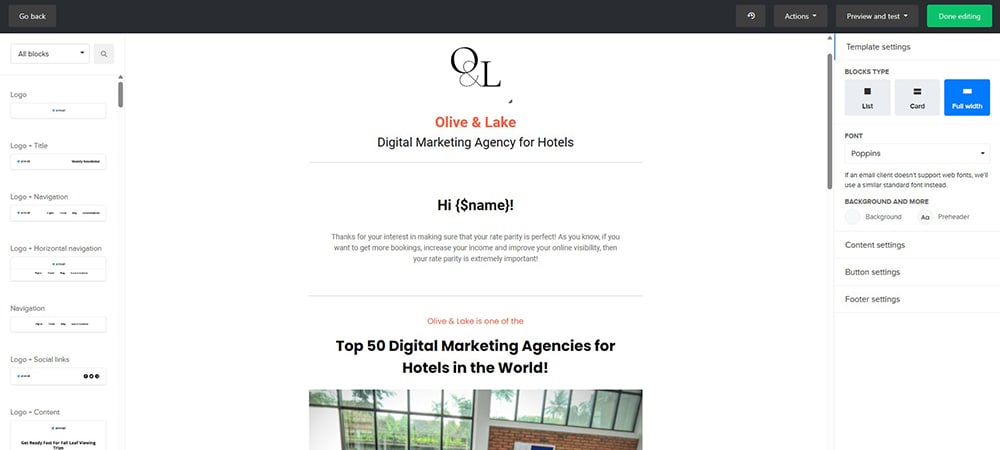 Email Template Creation