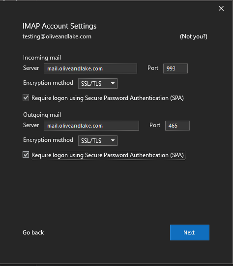 IMAP Setting