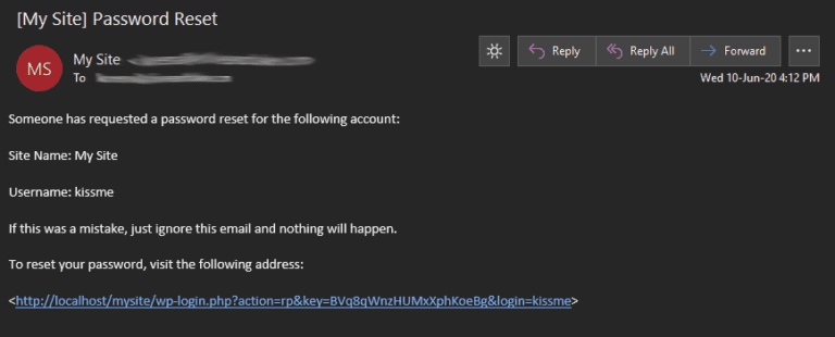 How to Reset your WordPress Password - Knowledge Base - Olive & Lake