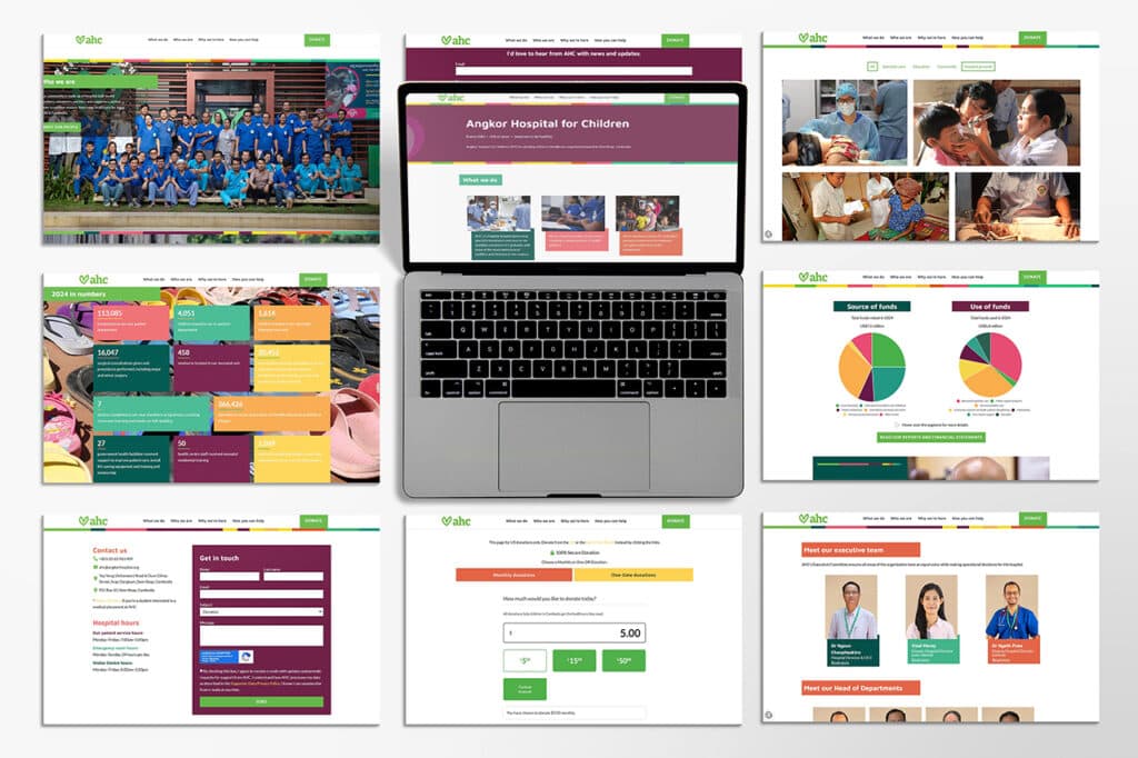 Laptop View Angkor Hospital for Children