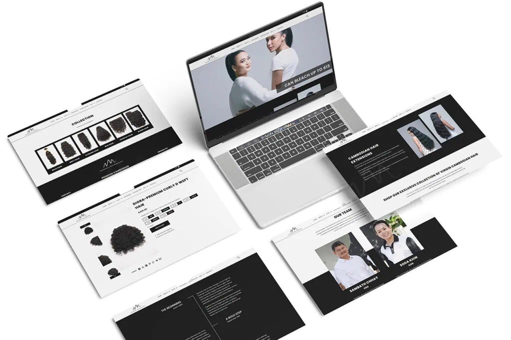 Laptop View Cambodia Hair Extensions