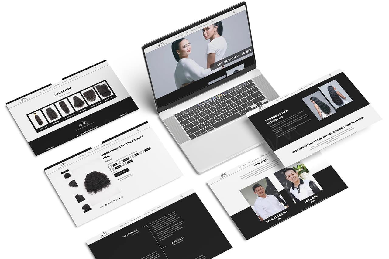 Laptop View Cambodia Hair Extensions