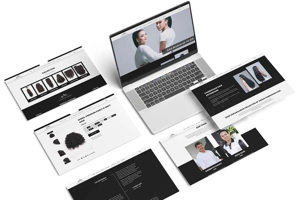 Laptop View Cambodia Hair Extensions