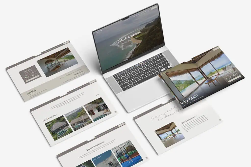 Laptop View Saba Lombok