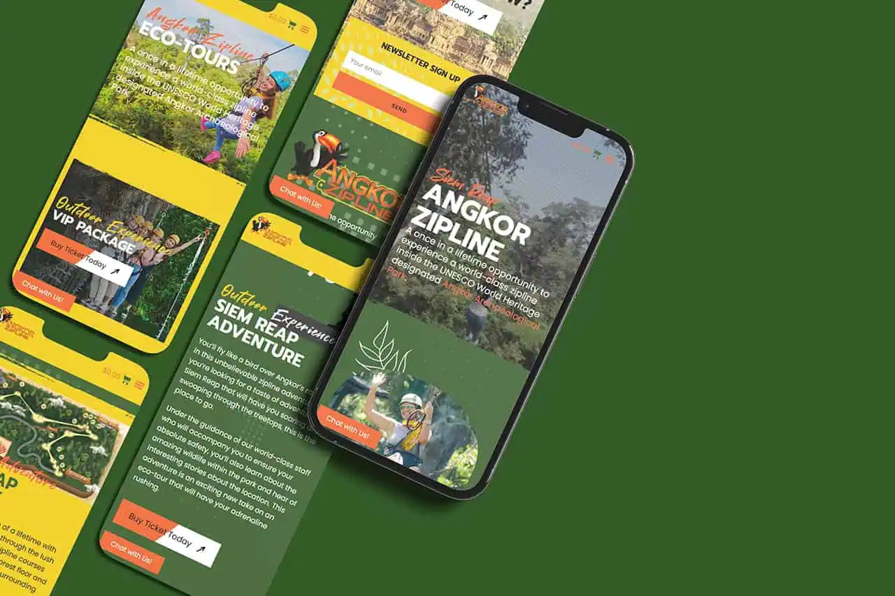 Mobile View Angkor Zipline