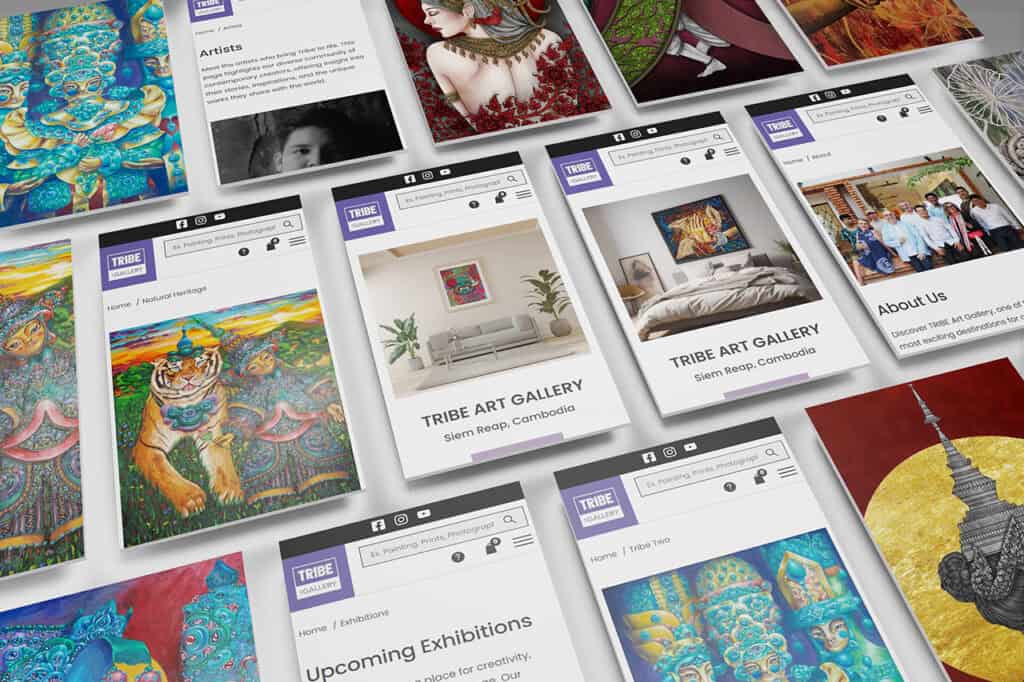 Mobile View Trible Art Gallery