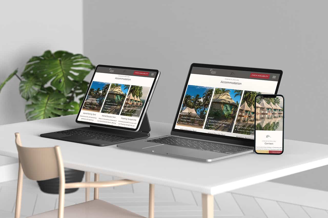 Multi Device View Canvas & Orchids