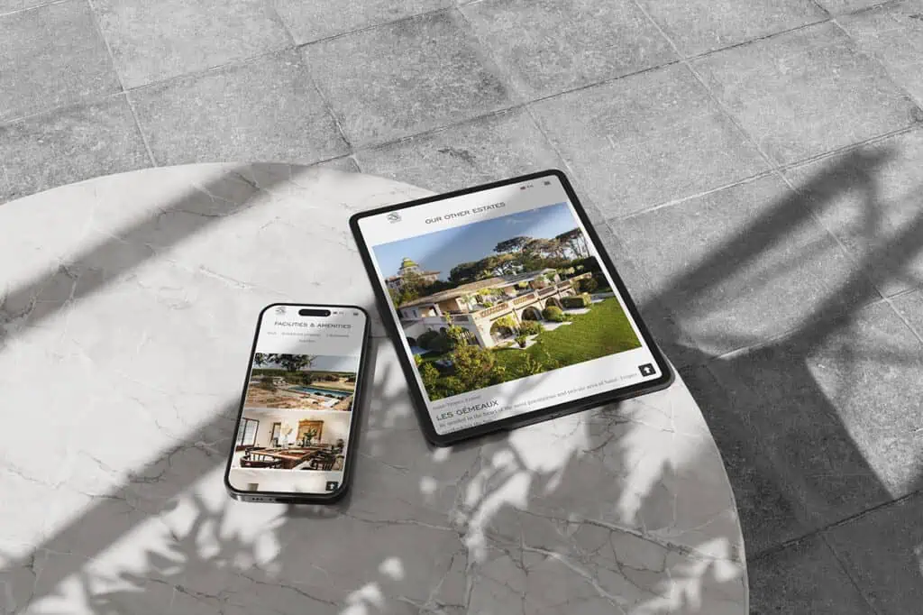 Tablet and Mobile View Zannier Private Estates