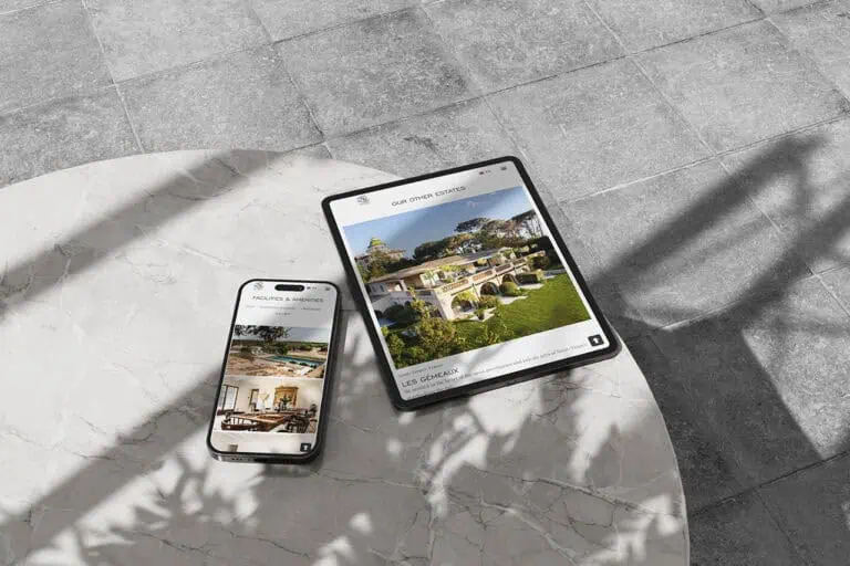 Tablet and Mobile View Zannier Private Estates